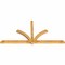 Ekena Millwork Redmond Rough Sawn Timber Gable Bracket, Western Red Cedar, 108"W x 54"H x 4"D x 4"F, 12/12 Pitch GBW108X54X0404RED00RWR - alternate 2